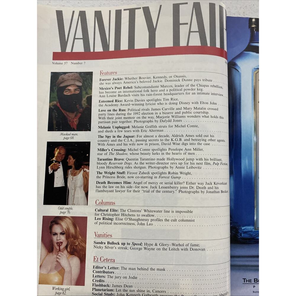 Vanity Fair Magazine Issues Lot Of 2 Princess Diana 1993‎ Jackie Kennedy 1994 - Picture 6 of 15